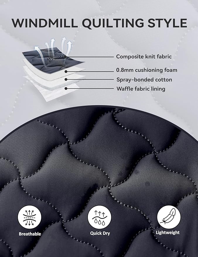 Close Contact Non-Slip Design Horse Riding Pad Moisture-Wicking Shock Absorbing English Saddle Pad for Horses-PawvioPets