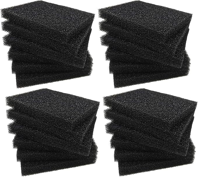 Aquarium Bio Fitler Media Sponge, 6.28 x 5.5 x 0.78 inch 24 Pcs Foam Filter Pad Inserts for ML350-PawvioPets
