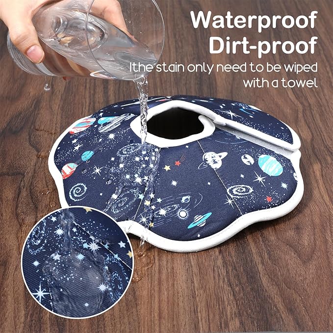 2Pcs Cat Conical Collar Soft Adjustable Cat Collars Water Proof Recovery Collar Prevent Licking Protective Foldable Easy to Eat Drink for Cats Kittens Puppies (Blue S XS)-PawvioPets