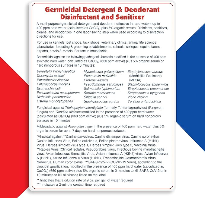 ATP KennelSol 1-Step Kennel Cleaner - 1 Pint Liquid Disinfectant, Effective Against Bacteria and Viruses, Deodorizer Wintergreen Scent by Alpha Tech Pet-PawvioPets