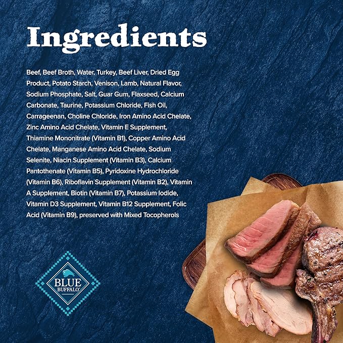 Blue Buffalo Wilderness Rocky Mountain Recipe Flaked Wet Cat Food, Chicken-Free & Grain-Free Recipe, Made with Natural Ingredients, Red Meat in Tasty Gravy, 5.5-oz. Cans (24 Count)-PawvioPets