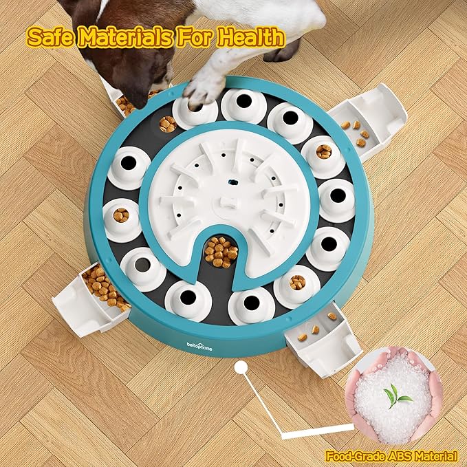 Dog Puzzle,Level 4 in 1 Interactive Toy for Smart Dogs, Multi-Stage Play, Puzzle Toys for Dogs, Cognitive Dog Puzzle Feeder for Slow Eating & Mental Stimulation-PawvioPets