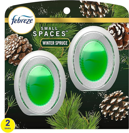 Febreze Small Spaces Air Freshener Limited Edition Scents (Winter Spruce, 2 Pack)-PawvioPets