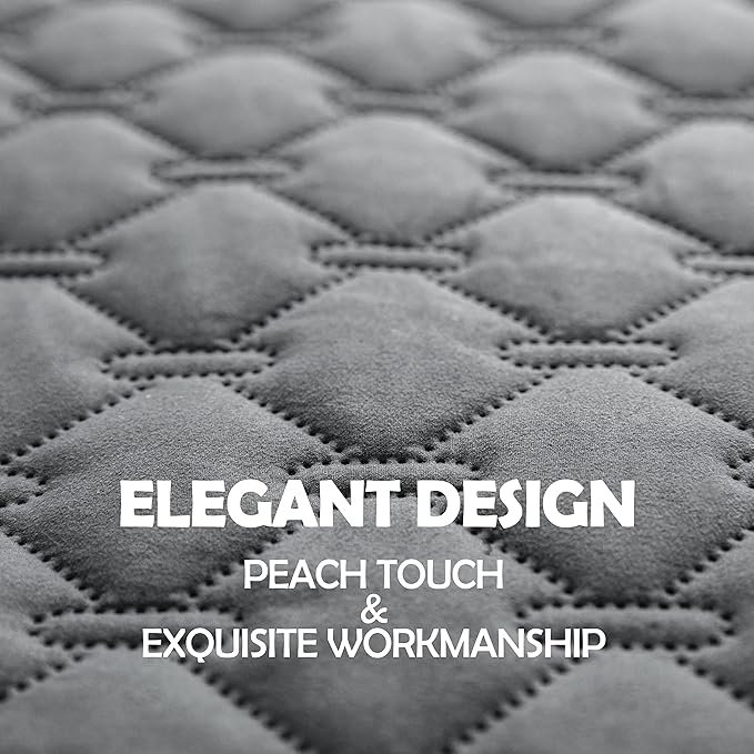 gogobunny 100% Double Sided Waterproof Dog Blanket Soft Pet Bed Cover Reversible Protect Furniture Couch Sofa Car for Puppy Cat Kids (Dark Grey/Light Grey, 30x80 Inch (Pack of 1))-PawvioPets