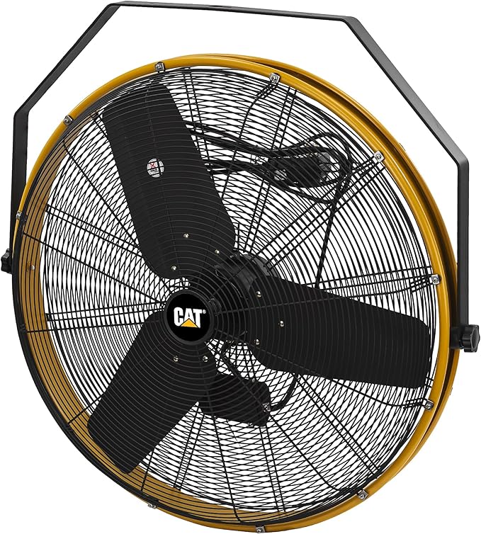 CAT 30 Inch Outdoor IPX4 Weatherproof High Velocity Wall Mounted Shroud Fan. 8900 CFM, 3 Speed - For Industrial, Commercial, & Residential Use. cETL Certified-PawvioPets