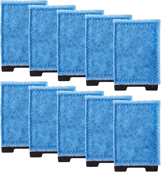 10 Pack Rite-Size Z Filter Cartridges Compatible with Eclipse System 2,3,Hex 5 & Corner 5,Hex 7 for Aquarium Filtration-PawvioPets