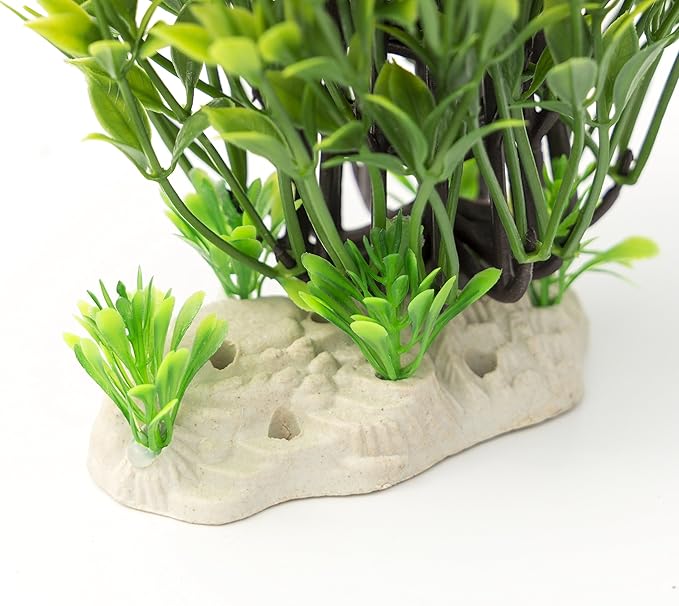 BEGONDIS Aquarium Decorations Fish Tank Artificial Green Water Plants Made of Soft Plastic-PawvioPets