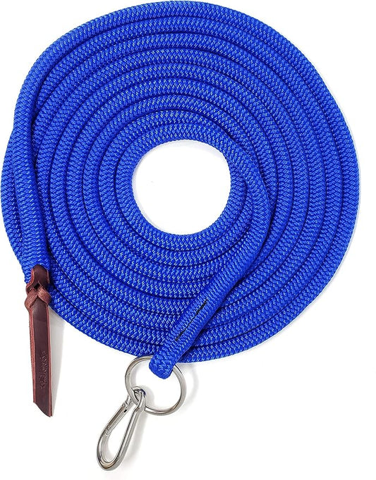 22' Long Line with SS O Ring and Carabiner (Ultra Marine)-PawvioPets
