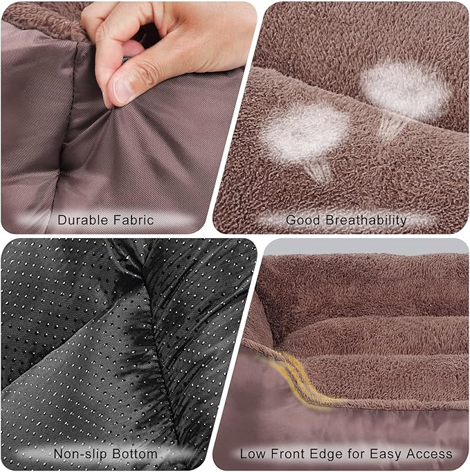 Dog Bed for Medium Dogs, Durable Comfortable Pet Bed Up to 30/50/90/100 lbs, Self-Warming and Washable-PawvioPets