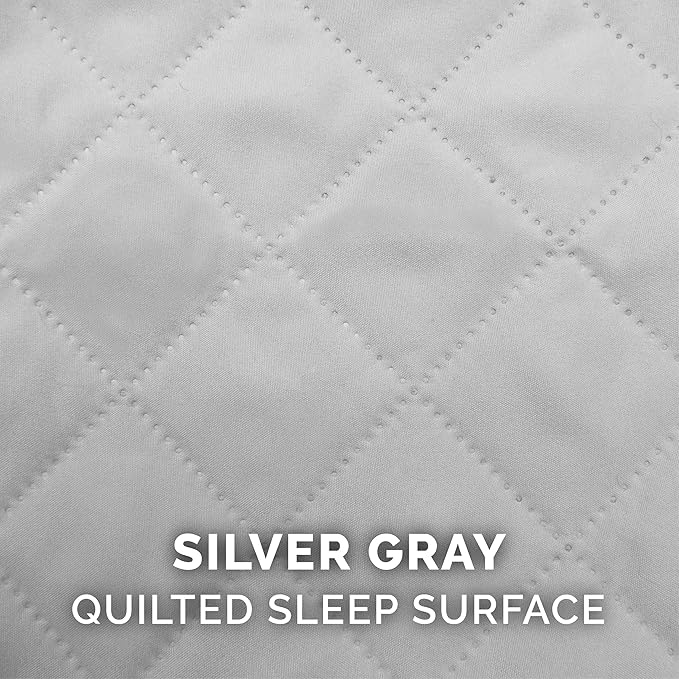 Furhaven Orthopedic Dog Bed for Large Dogs w/ Removable Bolsters & Washable Cover, For Dogs Up to 95 lbs - Quilted Sofa - Silver Gray, Jumbo/XL-PawvioPets
