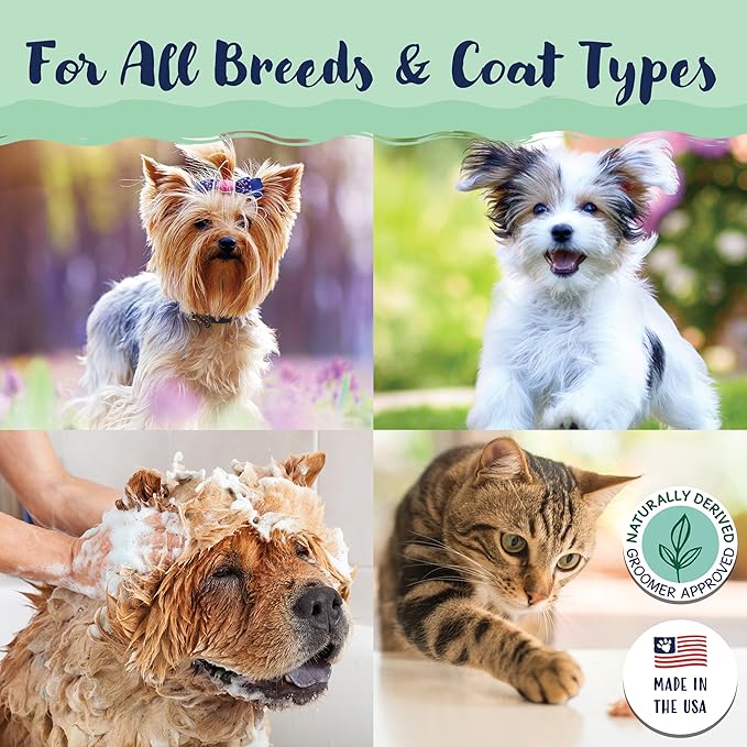 Bobbi Panter Dog Shampoo - Made in USA - All Natural Formula for Itch Relief & Soothing Skins, Concentrated 16:1 for Professional Groomers - Green Apple Scent, 1 Gallon-PawvioPets