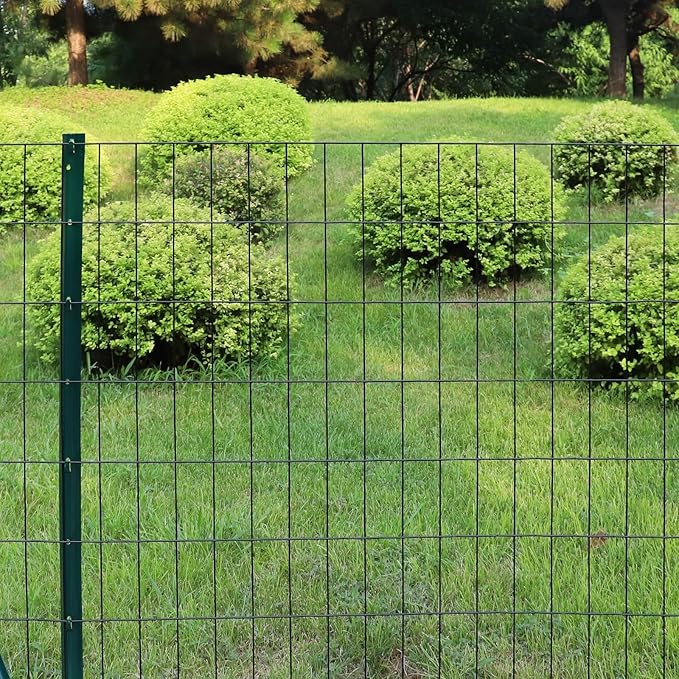 Black PVC Coated Welded Wire Fence 36 Inch x 50 Foot, 2 Inch x 4 Inch 14GA, Garden Border Fencing Roll Vinyl Coating Metal Wire Mesh Hardware Cloth for Yard Vegetable Plant Protection-PawvioPets