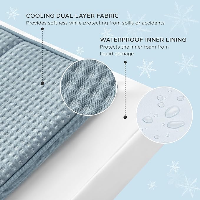 Bedsure Cooling Dog Bed for Small Dogs - Orthopedic Flat Puppy Beds with Removable Washable Cover, Egg Crate Foam Pet Mat, Suitable for Pet Up to 20 lbs-PawvioPets
