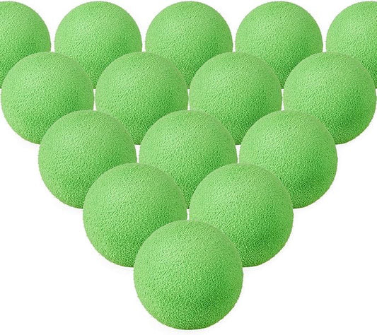 Frienda 24 Pieces Refill Balls Soft Green Foam Balls Refills Approx 1. 1 Inch in Diameter, Soft Small Light Cat Ball Toys-PawvioPets