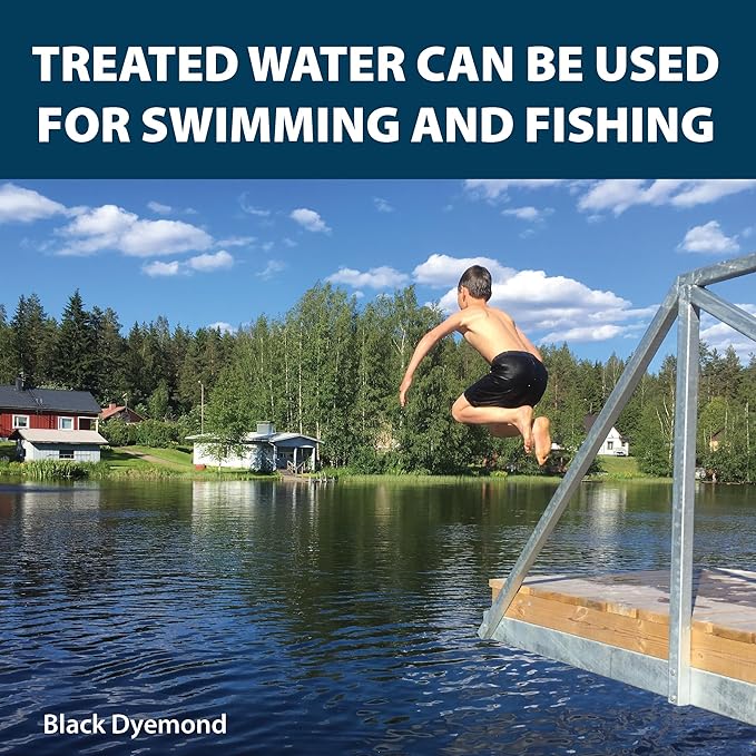 Airmax Pond Dye Packets Nature's Blue Colorant for Large Pond & Lake, Beneficial UV Blocking Color Concentrate, Maintain Clean & Clear Water, Fish & Animal Safe, 16 Soluble Packets-PawvioPets