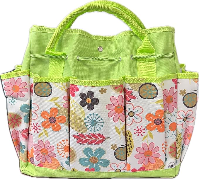 41-Piece Premium Gardening Tool Set, Stainless Steel Heavy Duty Gardening Tool Kit, with Non-Slip Rubber Grip, Storage Tote Bag, Outdoor Hand Tools, Ideal Gardening Gifts for All (Pink Floral)-PawvioPets