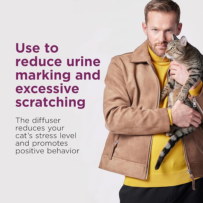 Comfort Zone 2 Pack Cat Calming Diffuser Refills; 30-day Refills; Pheromones Help Cat Anxiety-PawvioPets