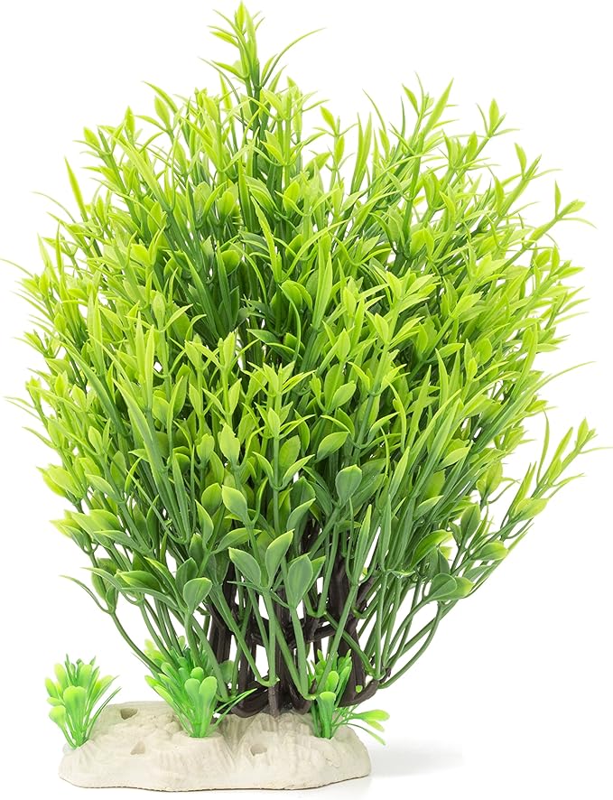 BEGONDIS Aquarium Decorations Fish Tank Artificial Green Water Plants Made of Soft Plastic-PawvioPets