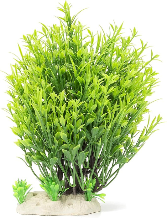 BEGONDIS Aquarium Decorations Fish Tank Artificial Green Water Plants Made of Soft Plastic-PawvioPets