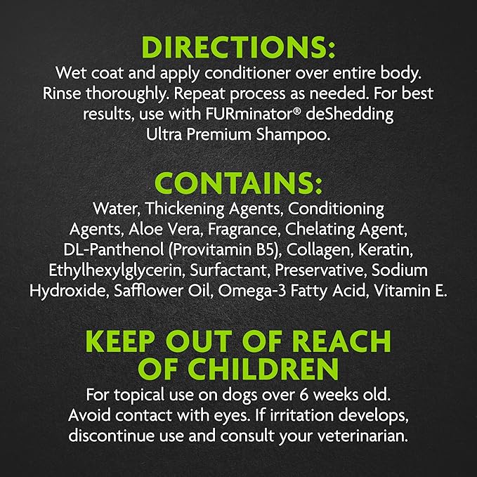 FURminator® deShedding Ultra Premium Conditioner for Dogs, 128 Oz, with Pump-PawvioPets