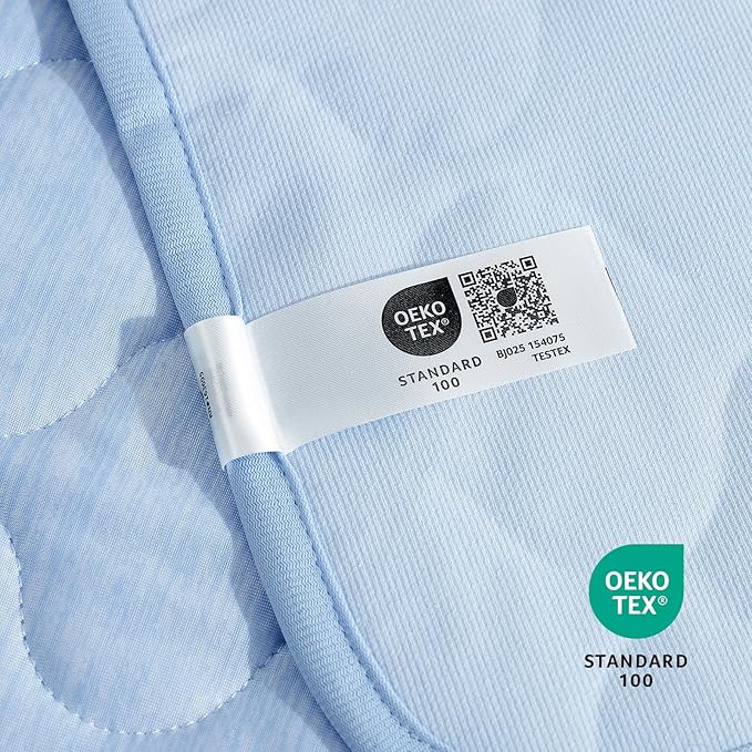 Cozy Bliss Leakproof Cooling Blanket for Small Dogs – Q-Max>0.4, Durable & Washable Dog Cooling Mat for Hot Weather, Soft Pet Throw & Couch Protector for Puppies & Cats, 25x35 Inch, Heather Cool Blue-PawvioPets