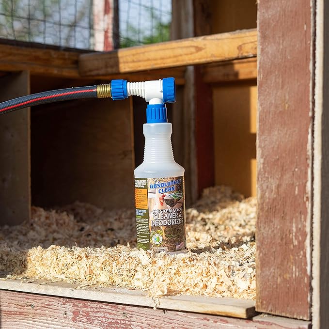 Absolutely Clean Chicken Coop Cleaner and Deodorizer, Veterinarian Approved, Powerful, Natural Enzyme Cleaner Safely Eliminate Tough Messes and Odors, Made in Colorado-PawvioPets