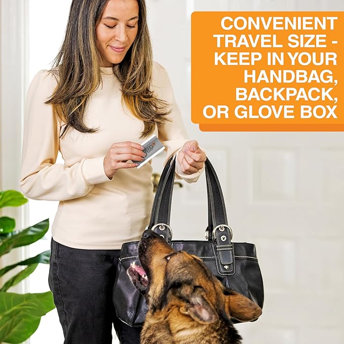 FurDozer X3 MINI Pet Hair Remover & Auto Detailing Tool - Cat & Dog Hair Remover for Carpet, Car Interior, Couch, Bedding, & Furniture - Reusable Pet Hair Removal Tool for Dog Fur & Lint, 3.5", Grey-PawvioPets