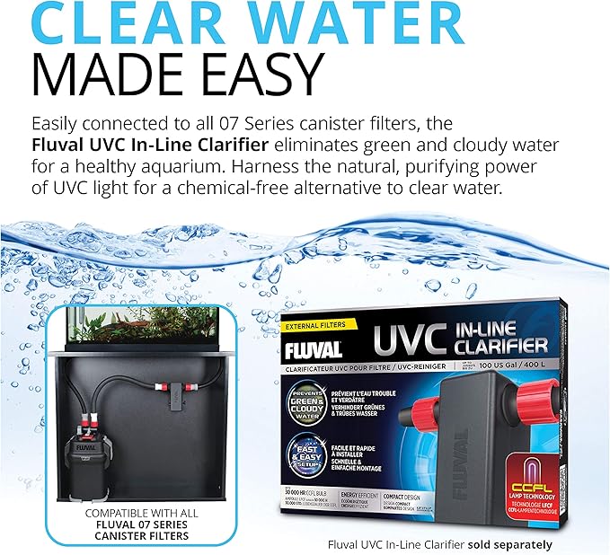 Fluval 207 Perfomance Canister Filter - for Aquariums Up to 45 Gallons - Aquarium Canister Filter-PawvioPets
