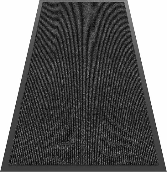 Front Door Mat, 4'x8' Indoor Outdoor Door Mat, Commercial Industrial Entrance Doormat, Heavy Duty Welcome Mat, Rubber Backing Non Slip Doormat for Entryway-PawvioPets