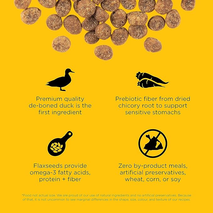 Go! Solutions Sensitivities Limited Ingredient, Grain-Free Dry Cat Food, Duck Recipe for Sensitive Stomach, 8 lb Bag-PawvioPets