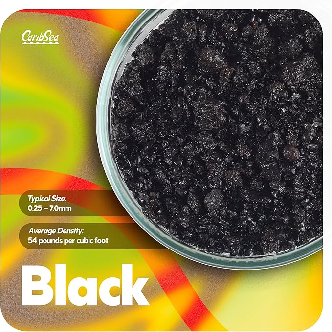 CaribSea Eco-Complete Planted Aquarium Substrate - 20 lbs - Black Nutrient-Rich Gravel for Freshwater Planted Tanks - Promotes Healthy Plant Growth & Water Stability-PawvioPets