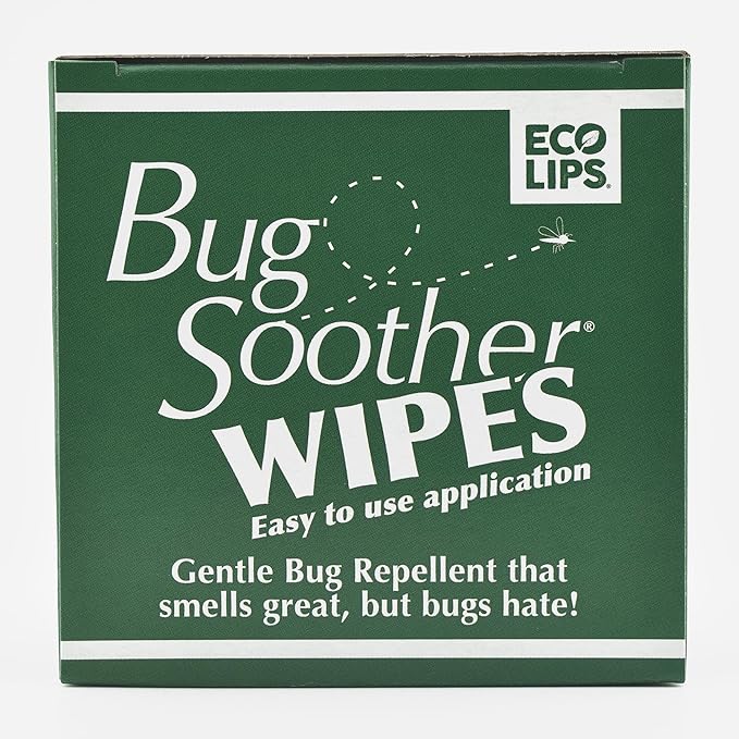 Bug Soother Wipes (15-ct) - Natural Mosquito Repellent & Deterrent - 100% DEET-Free Safe Single-Use Bug Wipes for Adults, Kids, & Pets - Made in USA-PawvioPets