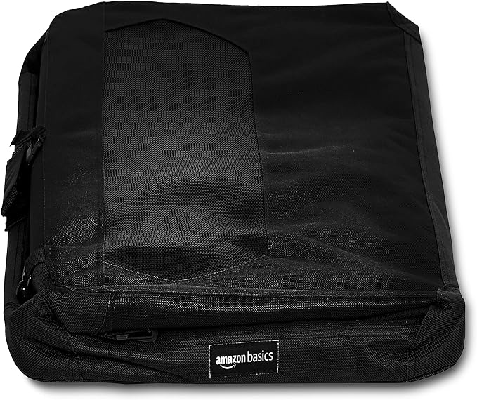 Amazon Basics Folding Portable Soft Pet Dog Crate Carrier Kennel, 30 x 21 x 21 inches, Black-PawvioPets