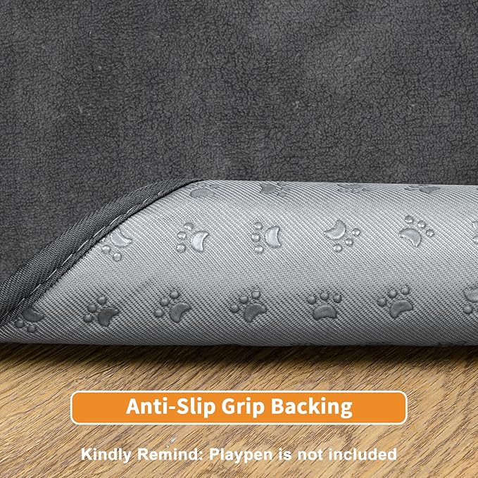 Dog Pee Pad Washable Extra Large, Instant Absorb Thicker Training Pads Non-Slip Pet Playpen Mat, Waterproof Reusable Floor Mat Ideal for Puppy Senior Dog Whelping Incontinence Housebreaking 65x48 Inch-PawvioPets