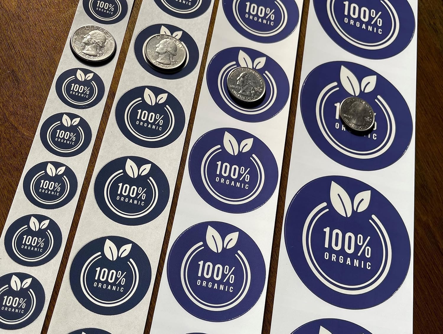 Custom Stickers Label Rolls, Build Your Own Stickers/Labels Any Design Premium Gloss BOPP Custom Sticker, Personalized Stickers for Business Logo, Custom Printed Sticker Labels 50+ (2.5 Inch Circle)