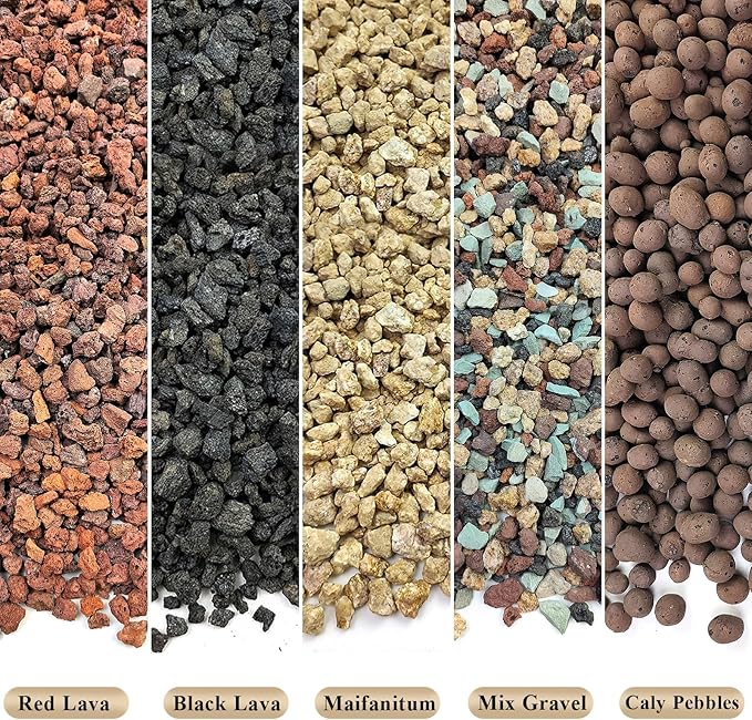 2 lbs Mix Horticultural Succulent Soil,1/4 Inch Pumice Gravel. Decorative Pebbles Lava Rock for Cactus, Bonsai, Orchid, Indoor Plants of Drainage, Ventilation and Root Growth-PawvioPets