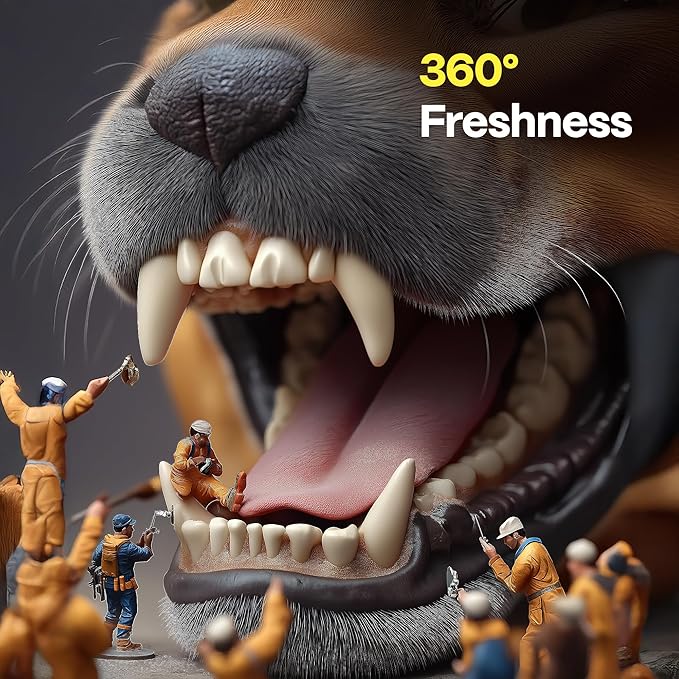 DOCO Dog Teeth Cleaning Wipes Dental Finger Wipes for Cats & Dogs Remove Plaque & Tartar, Freshen Breath, No Rinse, Easy & Effective Pet Tooth Cleaning Kit for Oral Care, Chicken Flavor, 50 Count-PawvioPets