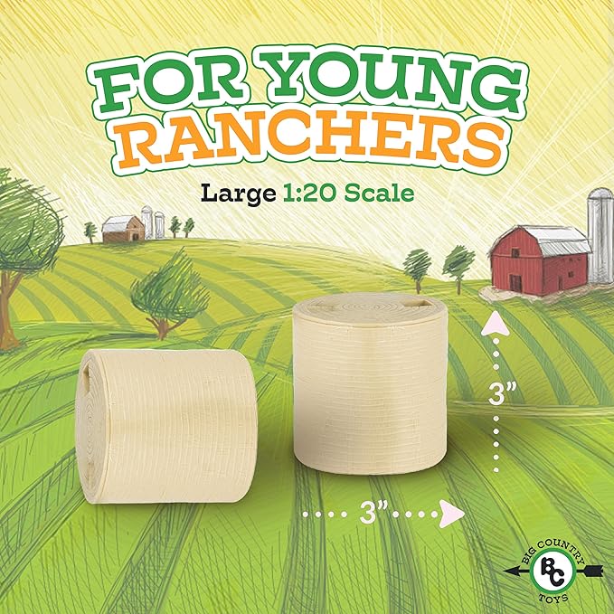Big Country Toys 5-Piece Hay Bale Set - Toy Hay Bales for Farm Animal Toys for 3 Year Old Boys & Girls-PawvioPets