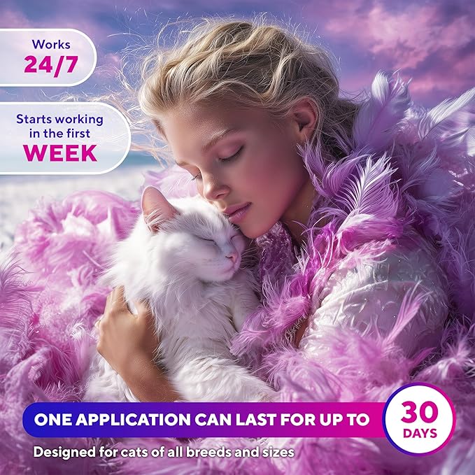 Calming Pheromone Spray & Scratch Repellent for Cats - Reduces Scratching Furniture, Pee - During Travel, Fireworks, Thunder, Vet Zone - Helps with Stress, Fighting, Hiding (100 ml (2 pack))-PawvioPets