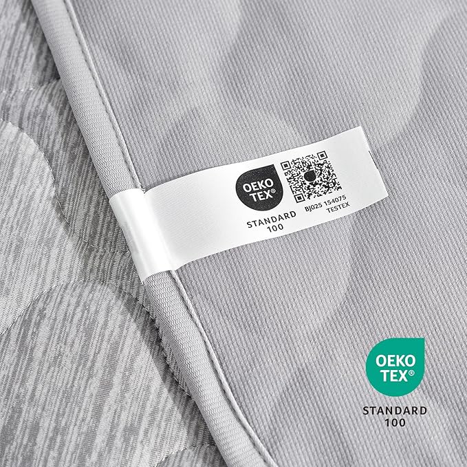 Cozy Bliss Leakproof Cooling Blanket for Small Dogs, Q-Max>0.4, Durable & Washable Dog Cooling Mat for Hot Weather, Soft Pet Throw & Couch Protector for Puppies & Cats, 25x35 Inch, Heather Silver Grey-PawvioPets