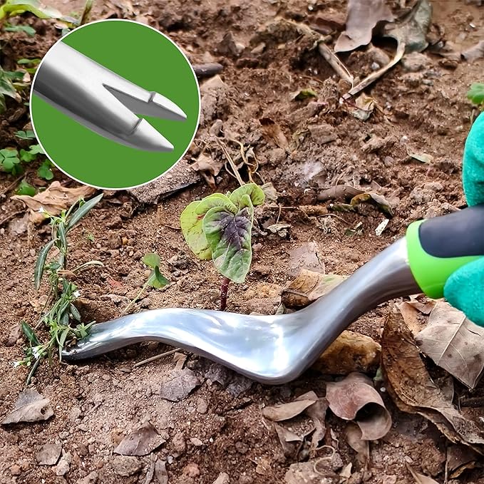 41-Piece Premium Gardening Tool Set, Stainless Steel Heavy Duty Gardening Tool Kit, with Non-Slip Rubber Grip, Storage Tote Bag, Outdoor Hand Tools, Ideal Gardening Gifts for All (Green/Grey)-PawvioPets