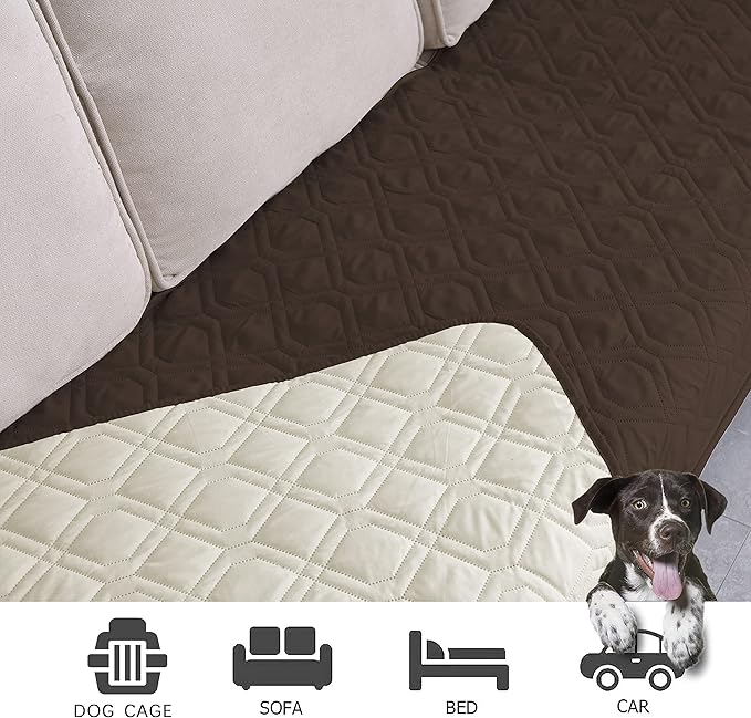 Ameritex Waterproof Dog Bed Cover Pet Blanket for Furniture Bed Couch Sofa Reversible-PawvioPets