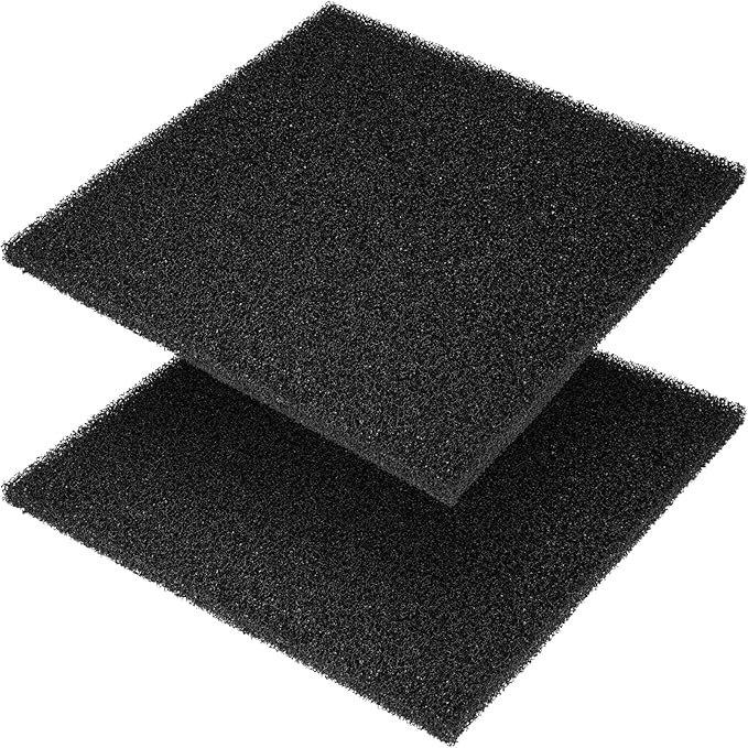 Aquarium Filter Sponge Pad, Filter Media Foam Sponges, Filter Accessories for Fish Tanks and Ponds (18.5"x18.5"x0.8", 20PPI, 2 Pack)-PawvioPets