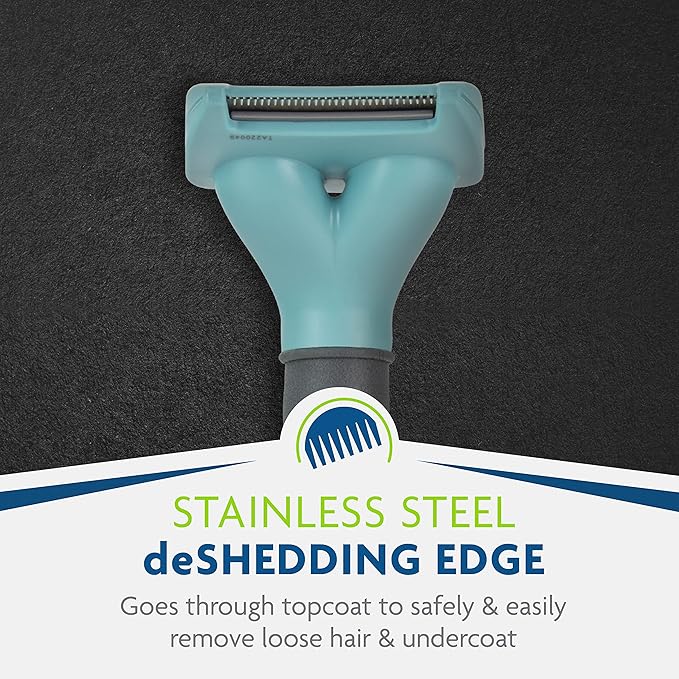 FURminator® deShedding Tool For Small Cats, Short Hair, Removes Loose Hair From Shedding-PawvioPets