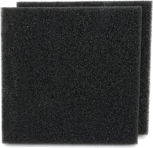 Aquarium Sponge Filter Media Pad 9 x 9 x 1 inch, Cut to Fit Biochemical Filter Bio Foam Pad, 2 Pcs-PawvioPets