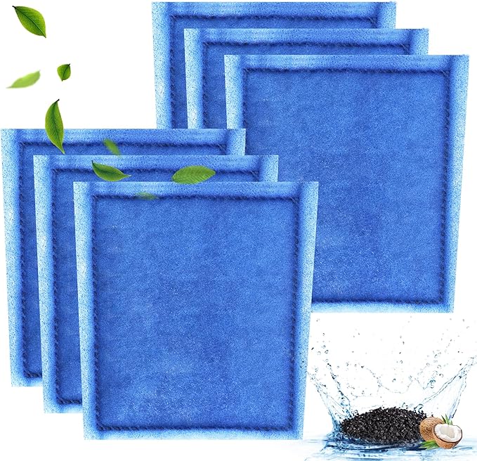 6 Pack Fish Tank Filter Cartridge, Rite-Size C filter cartridges Compatible with Marineland Penguin PRO Power Filters 275/375 & Original Penguin Power Filters 200/350 and AQUA-Tech 20-40 & 30-60-PawvioPets