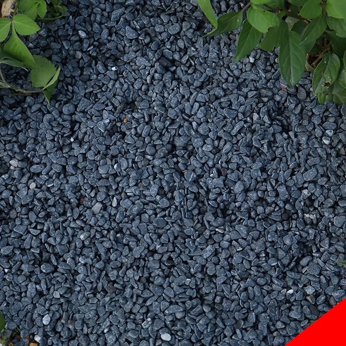 18lb Black Cactus Pea Gravel Rocks,1/4 Inch Pebbles for Indoor Plants, Natural Succulent Rock and River Rocks Decorative for Aquariums, Vases, Outdoor Gardening, Top Dressing for Potted Plants-PawvioPets