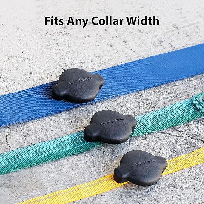 Elevation Lab TagVault™ Compact AirTag Dog Collar Mount - IP68 Waterproof, Doesn't Dangle, Fits All Width Collars-PawvioPets