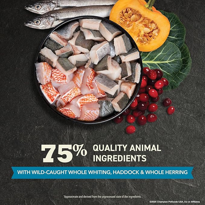 ACANA Grain-free Dry Cat Food Wild Atlantic Saltwater Fish with Freeze-Dried Liver 4lb Bag-PawvioPets