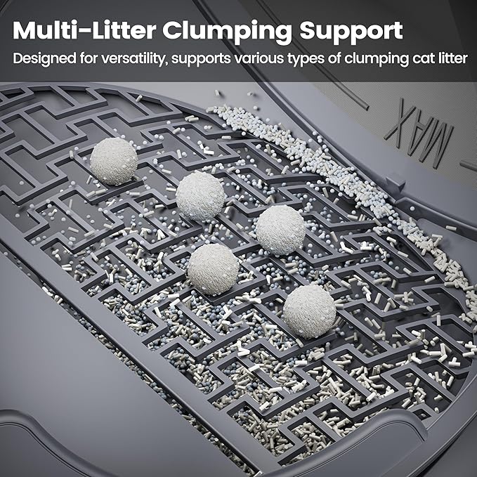 Automatic Cat Litter Box for Cats, Self Cleaning Litter Box, 65L Robot with APP Control, Safety Protection, 1 Roll Garbage Bags-PawvioPets